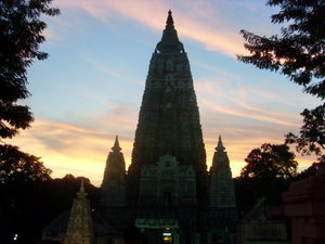 Mayabhodi Temple at sunset