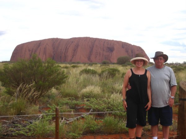 Dad and I at Uluru