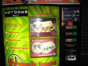 Vending Machine for Toasted Sandwiches
