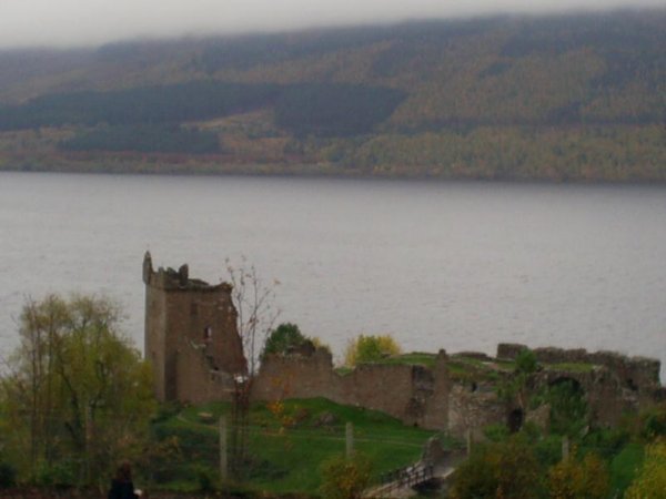 some castle overlookin lake lochness