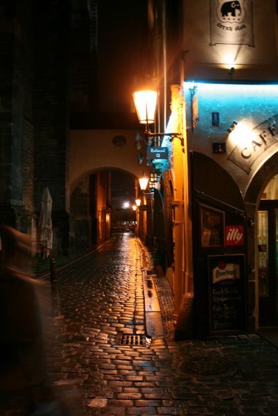 An alley in Prague