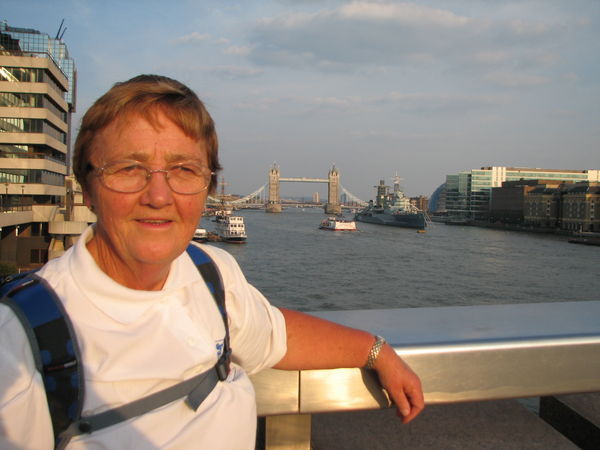 Mum In Central London With Tower Bridge In The Background