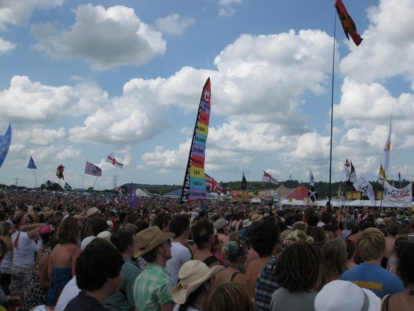 Flags at Glasto