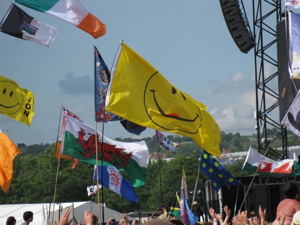 Flags at Glasto!