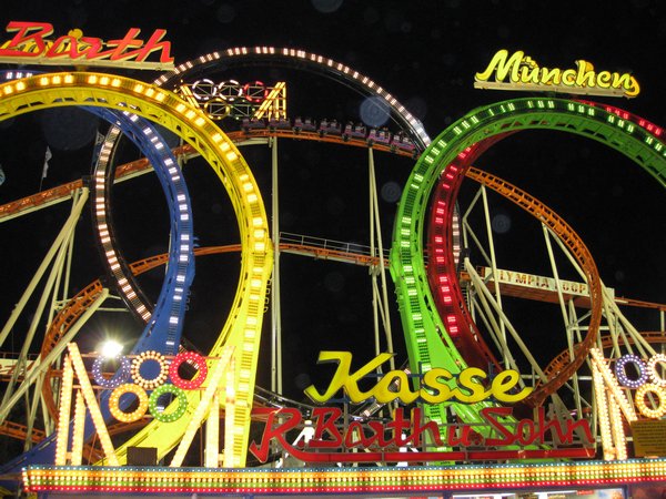 Olympic Rings Roller Coaster at Oktoberfest