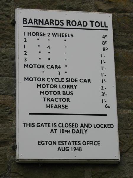 Road Tolls from 1948