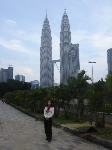 Me in front of the Petronas Towers