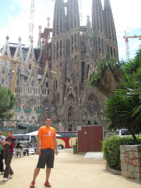 Barcelona-in front of Gaudi's Sagrada Familia