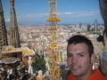  Barcelona-top of Sagrada Familia