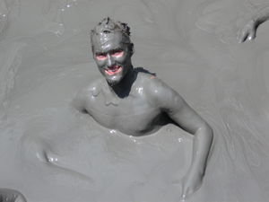 Floating in the Mud Volcano