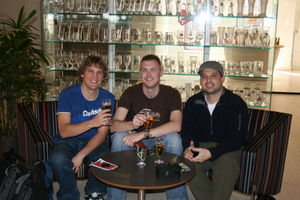 Peter, Kif and Dino at the Carlsberg Brewery