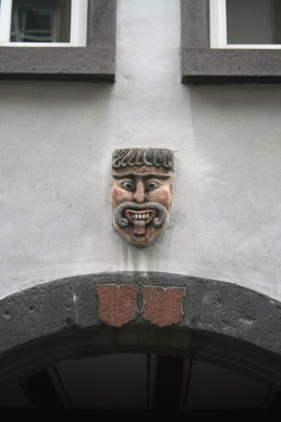One of the myriad faces all over Koblenz