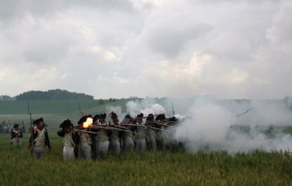 The French firing