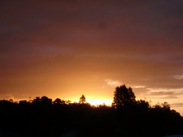 Sunset at Fox village