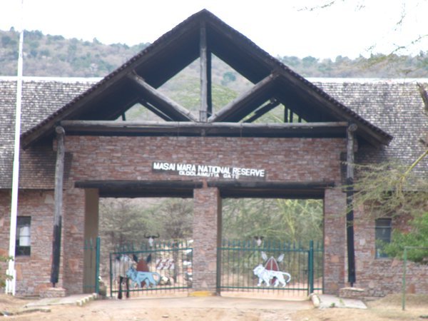 Gate to Masai Mara National Reserve