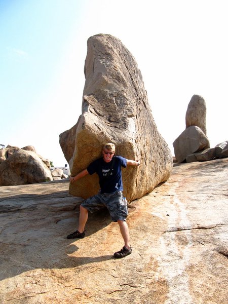 David and his massive rock