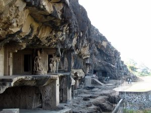 Beginning of Ellora Caves