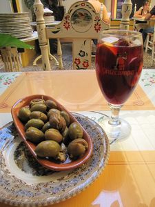 38 Mmmm olives and sangria