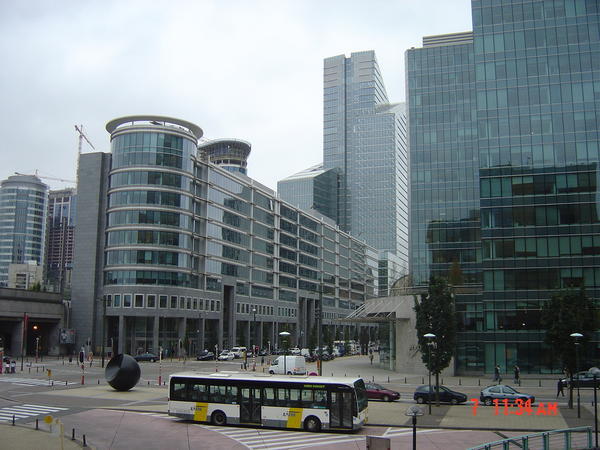 modern Brussels skyline