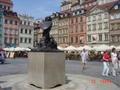 Warsaw Old town's square with mermaid