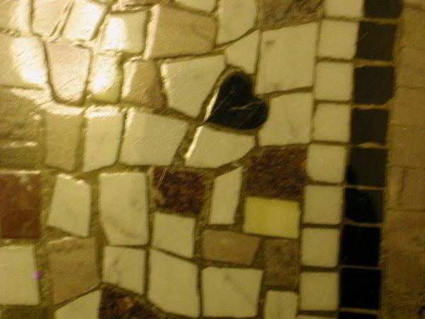 Signature Stone heart tile