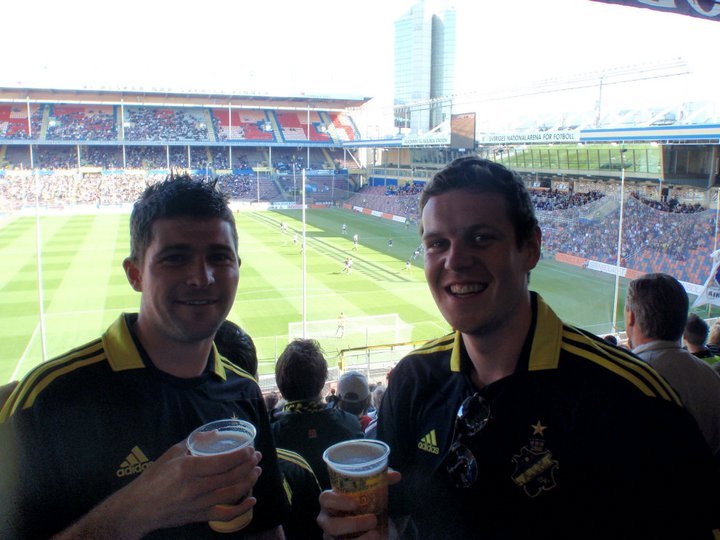 Enjoying a Brew with AIK