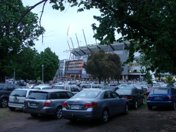 The outside of the MCG
