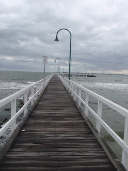 The pier across from our house