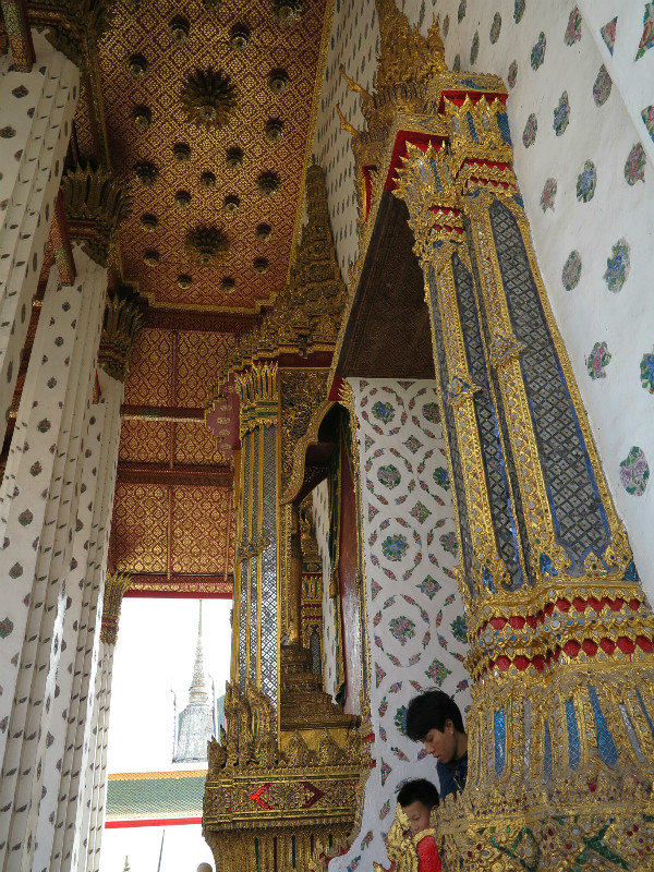 Gilded entrance to temple