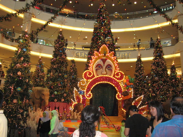 Xmas decorations in KL Mall