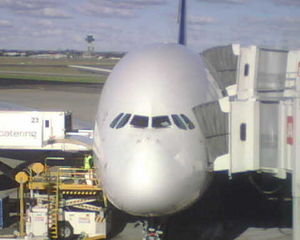 our plane to Singapore a380