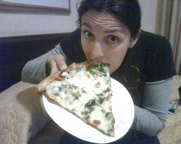me and my face sized pizza slice