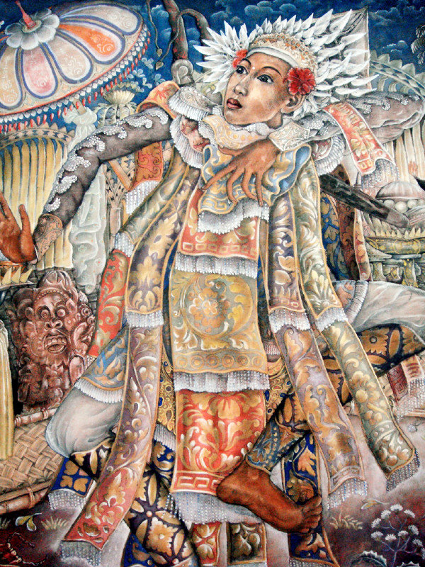 Painting of a Baris Dancer