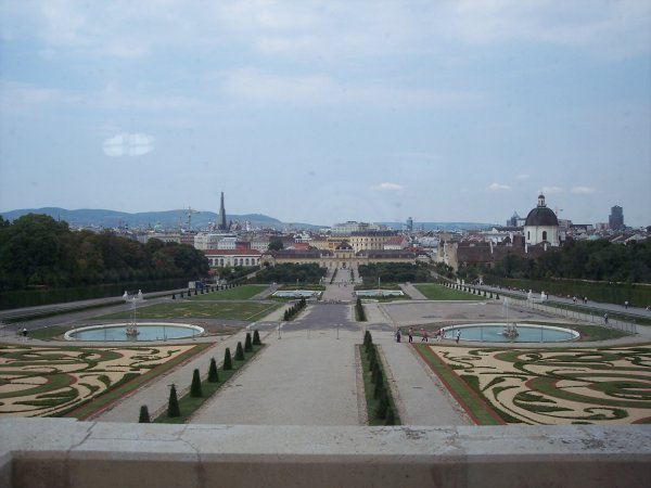 the view from the belvedere museum
