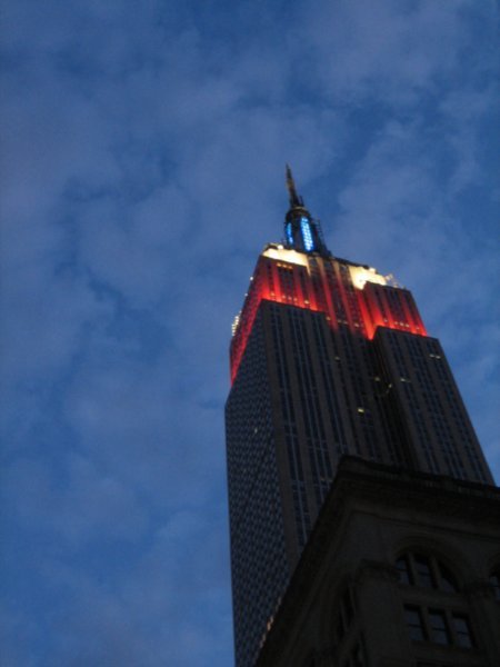 Red, White and Blue for the Empire State Building
