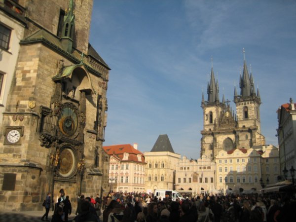 The Astronomical Clock and Gothic Church