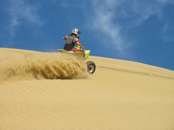 having fun on sand dunes