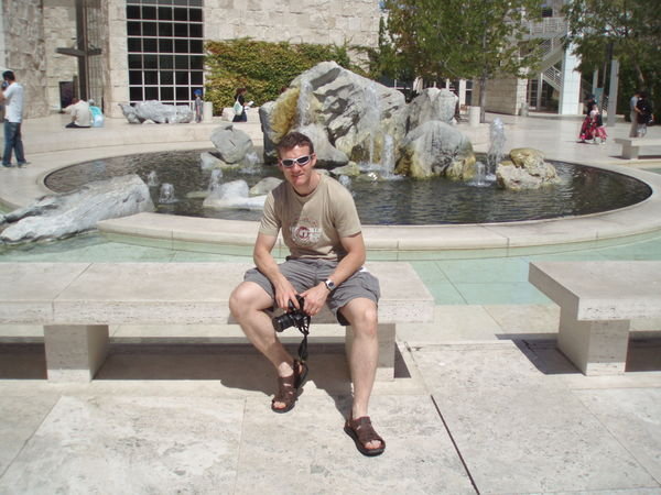 Nick at the Getty Centre