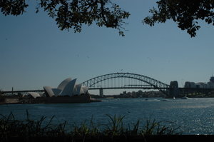 Sydney harbour bridge and opera house