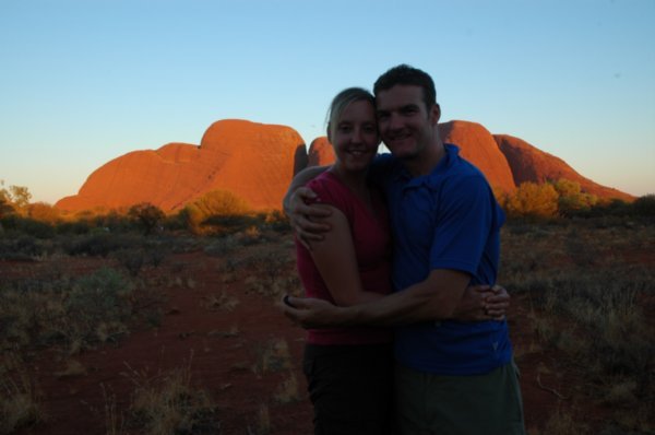 The Olgas at Sunset