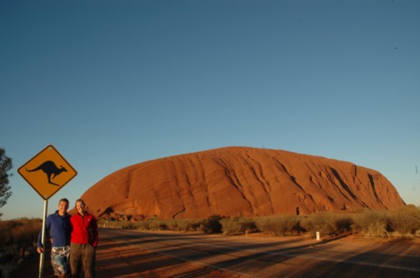 2 Geeks and Ayers Rock at sunrise