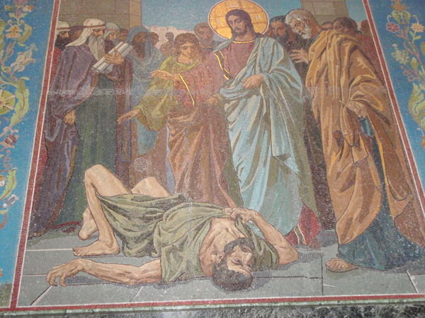 Mosaics in the church on spilled blood