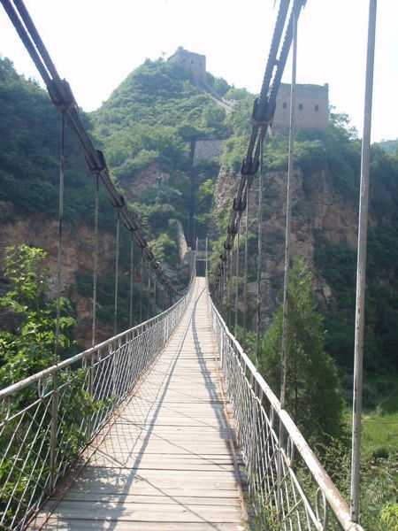 The bridge to get to the zip wire