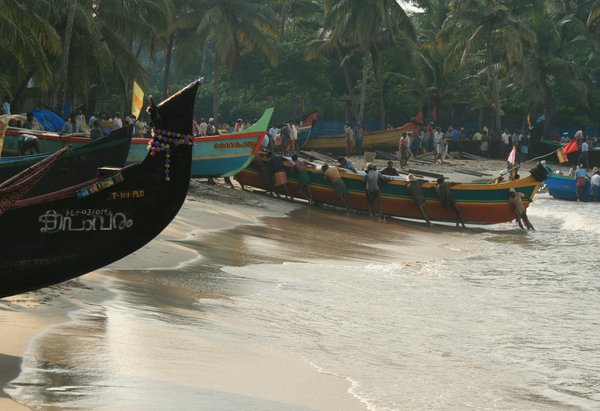 Keralan fishing boats
