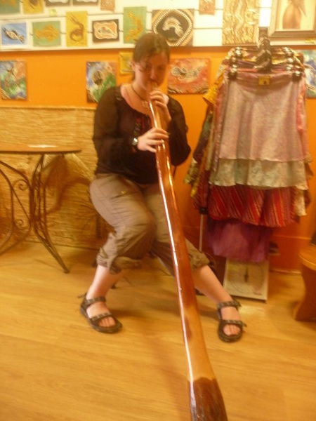 Me learning how to play the Didgeridoo 