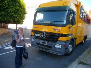 I am looking for a yellow truck