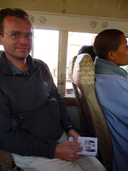 Small seats on the bus to Bhamo