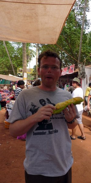 Yummy corn on the cob with lime and chilli - a great  recommendation from some bloke in The Times (!)