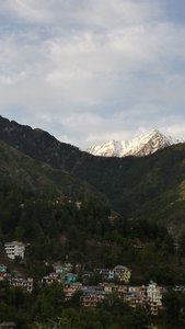 view of triund from our room balcony