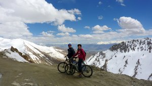 On the worlds's highest motorable road